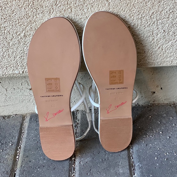 Genuine Leather Thong Flat Sandals by Kristin C - Picture 12 of 13